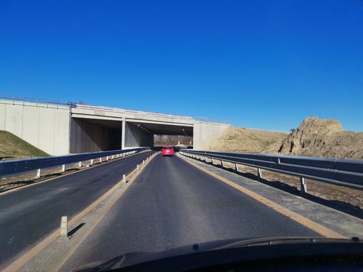 La nuova viabilità provvisoria per la tangenziale di Alba che verrà inglobata nella A33