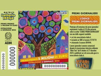 Lotteria Italia 2025, vendite in salita in Piemonte: staccati più di 589mila biglietti (+9,5%), 44.460 a Cuneo