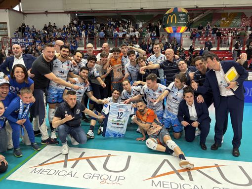 Volley A2M. Finale. Battocchio: "La tensione si è fatta sentire, aspettiamoci una Brescia diversa in gara-2" [VIDEO]
