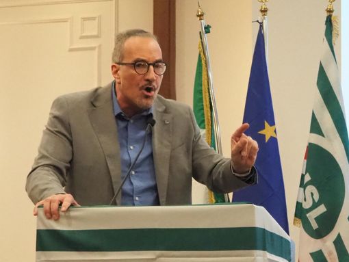 Il segretario generale della Cisl Cuneo Enrico Solavagione
