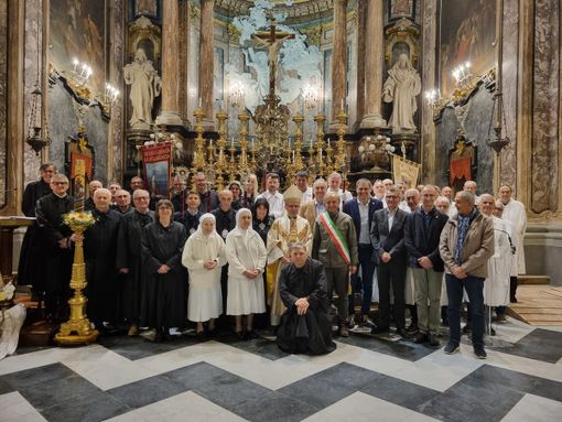 In foto la celebrazione in onore del Cottolengo, a Bra
