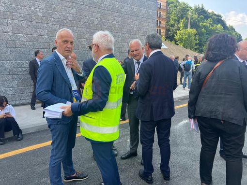 Il senatore Bergesio all'inaugurazione del Tenda Bis Il senatore Bergesio all'inaugurazione del Tenda Bis