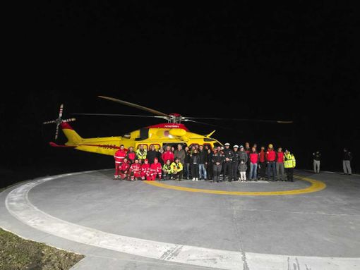 Sampeyre: collaudo notturno dell’eliporto, via libera all’elisoccorso 24 ore su 24