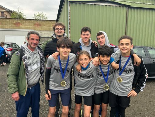 I campioni regionali con i tecnici