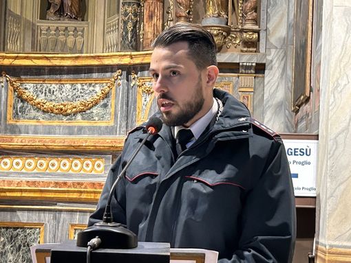 Il comandante dei Carabinieri di Alba, capitano Giuseppe Santoro