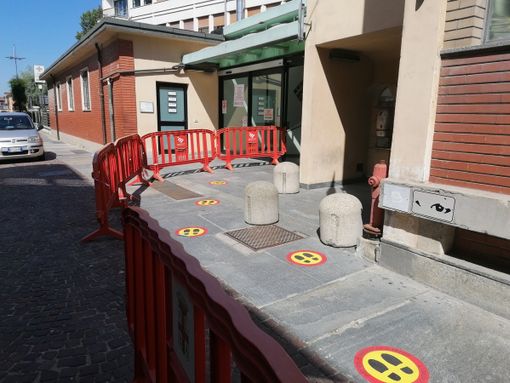 L'ingresso al San Lazzaro da via Pierino Belli