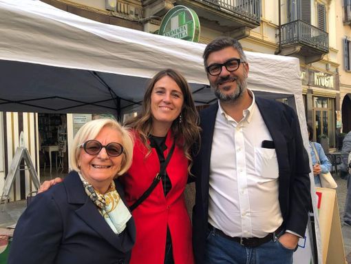Mauro Calderoni con Chiara Gribaudo e Bruna Sibille
