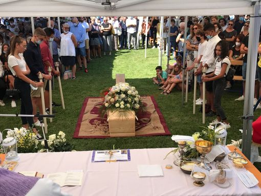 Le esequie di Samuele Gribaudo