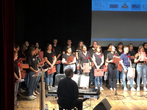 Un momento dell'esibizione