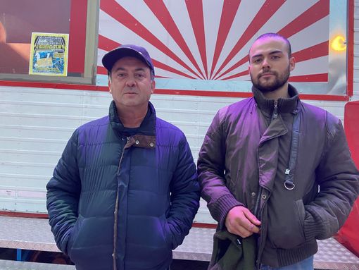 Fabrizio Medini con suo figlio Christian Fabrizio Medini con suo figlio Christian