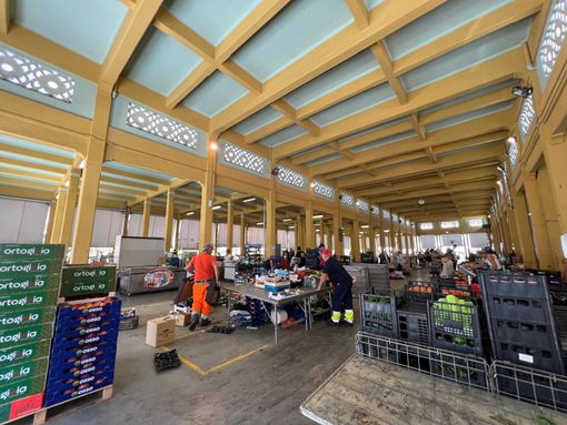 Immagine di repertorio del mercato coperto a Cuneo