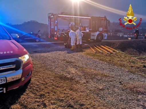 I soccorritori sul luogo del tragico incidente I soccorritori sul luogo del tragico incidente