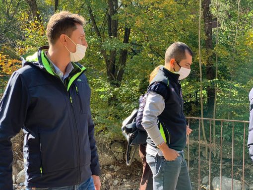 Il consigliere regionale Paolo Demarchi con l'assessore regionale Marco Gabusi