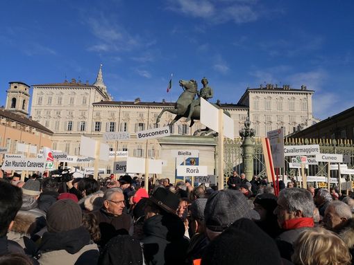 Alcune immagini della manifestazione "Si Tav" di stamane a Torino Alcune immagini della manifestazione "Si Tav" di stamane a Torino