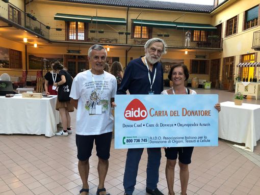 Tantissime nuove adesioni per l'AIDO provinciale nei giorni del Festival Collisioni