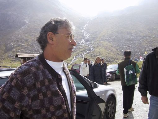 Umberto Bossi a Pian del Re nel lontano 2002 Umberto Bossi a Pian del Re nel lontano 2002