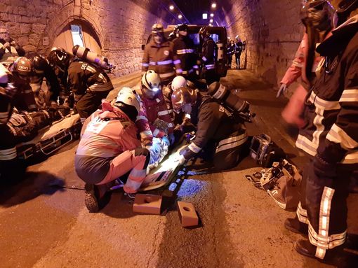 Immagine dell'esercitazione congiunta del 2019, l'ultima prima della chiusura del Tenda