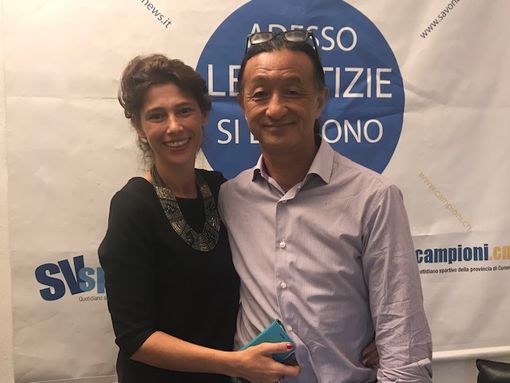 Francesca e Taka nella redazione di Targatocn