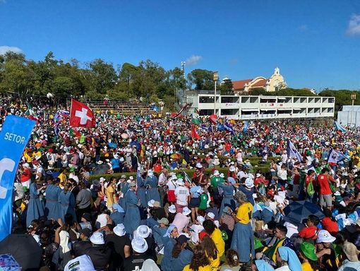 Giovani alla GMG di in corso a Lisbona