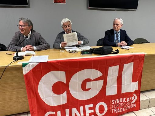Da sinistra, Davide Masera, Giovanni Baratta e Domenico Paoli