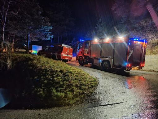 La strada interessata dai dissesti