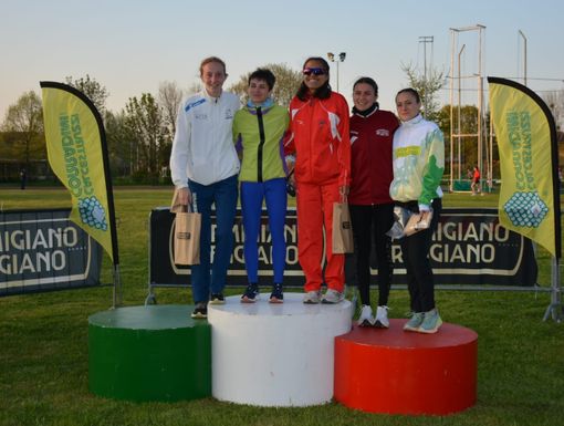 Adele Roatta sul podio a Rubiera Adele Roatta sul podio a Rubiera