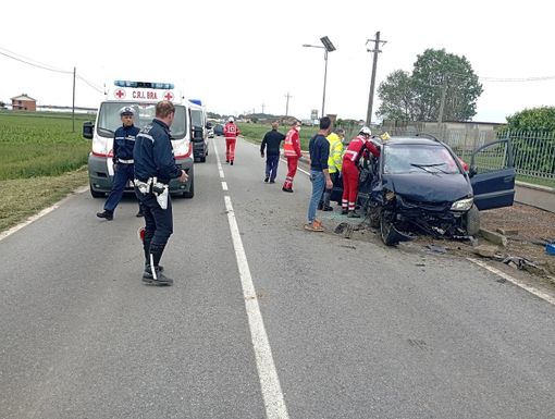 La scena dell'incidente