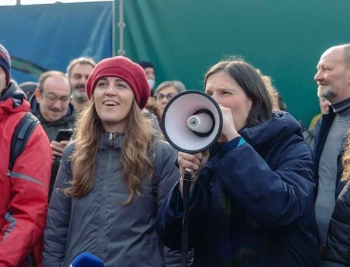 Chiara Gribaudo con la nuova segretaria PD Elly Sclein