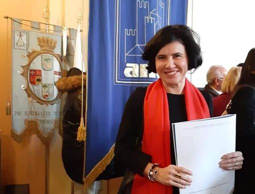 Il sindaco di Verduno Marta Giovannini