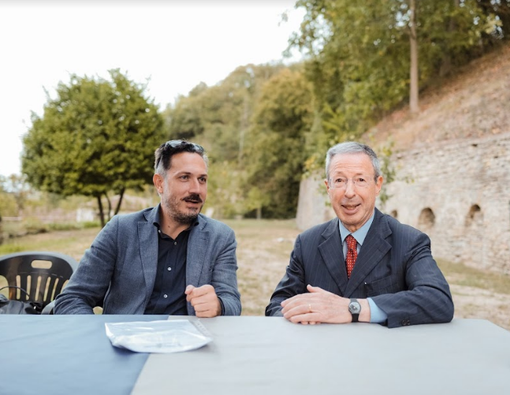 Pierluigi Vaccaneo, Direttore della Fondazione Cesare Pavese e Alberto Sinigaglia, presidente della giuria del Premio Pavese