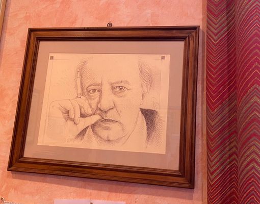 Lo scrittore Arpino visto da Giovanni Botta