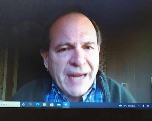 Un momento dell'intervento del professor Garelli