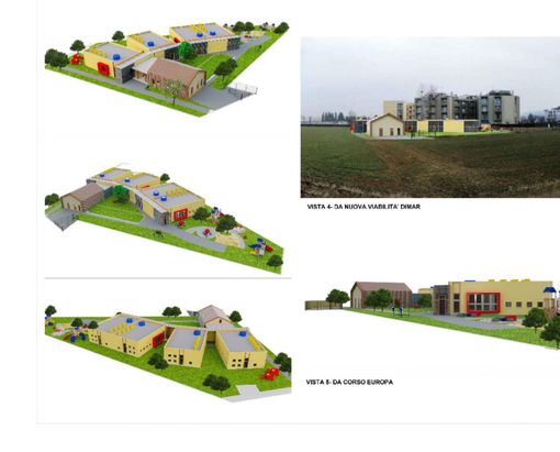 Il render del nuovo asilo nido di Alba