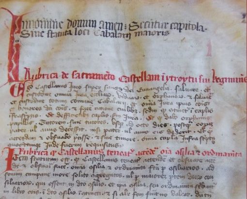 Cavallermaggiore: sabato la presentazione del libro sugli Statuti comunali del 1324 Cavallermaggiore: sabato la presentazione del libro sugli Statuti comunali del 1324