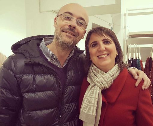 Silvia Gullino con Sergio Cozza, coordinatore regionale del Piemonte per Confarca
