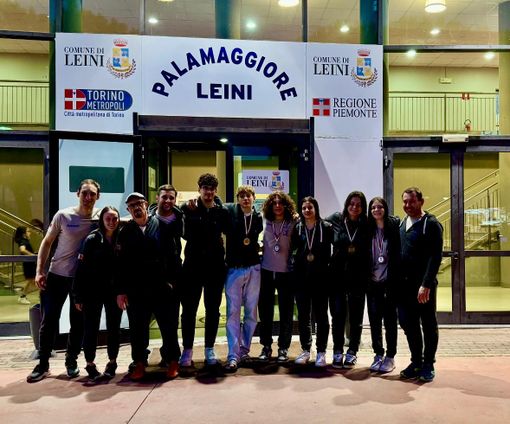 Da sinistra Varetto Marco, Varetto Giulia, Baschieri Silvio, Bertolotti Giorgio, Penone Yuri, Garelli Giacomo, Tosello Christian, Olivero Alessandra, Marchiò Claudia, Luciano Martina, Penone Diego