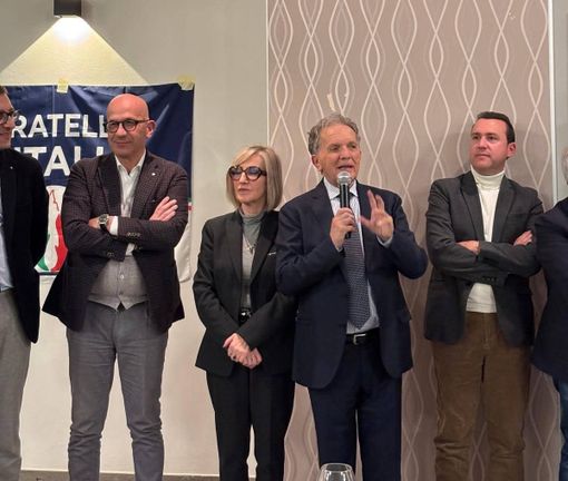 L'intervento di Marco Perosino alla festa di Natale di Fdi