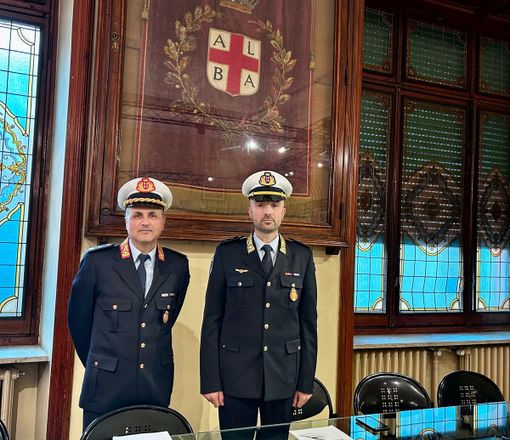Il comandante Antonio Di Ciancia e il vice comandante Paolo Tosco