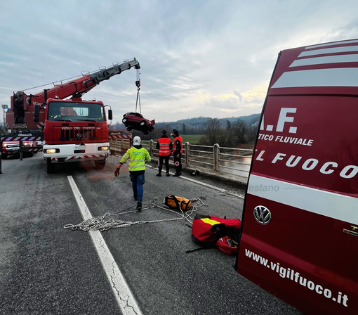 Le operazioni di recupero del veicolo