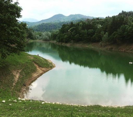 Il lago di Pianfei in uno scatto del 2016