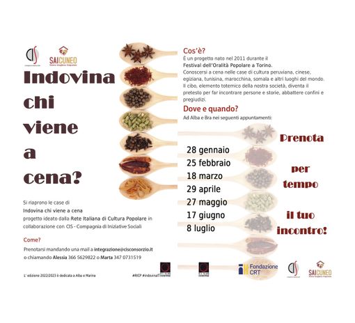 Ad Alba torna l'appuntamento "Indovina chi viene a cena?" per far conoscere le persone tra loro