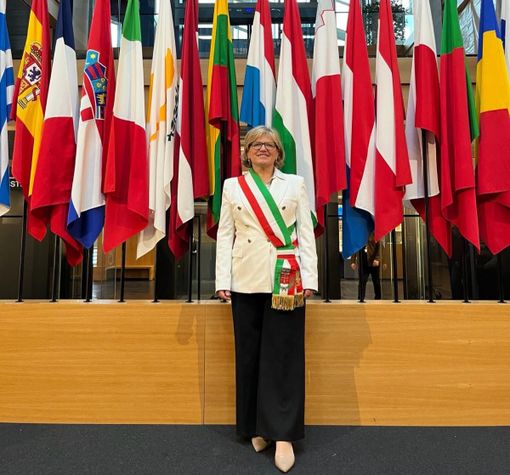 Il sindaco Annalisa Ghella in visita al Parlamento Europeo a Strasburgo