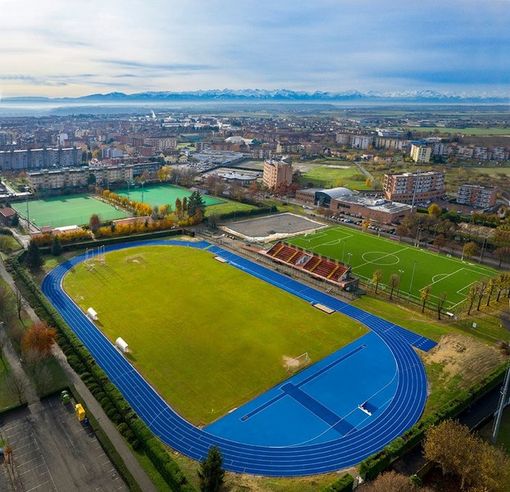Il complesso sportivo di viale Madonna dei Fiori in uno scatto di Tino Gerbaldo