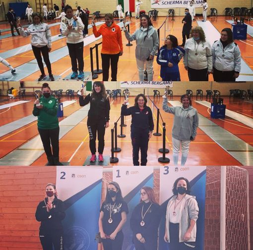 Accademia Scherma Alba: tre podi tra Ciserano e Parma