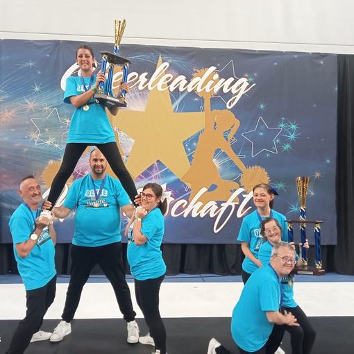 Atleti de “Le Nuvole” asd di Alba campioni europei Eca-categoria cheerability