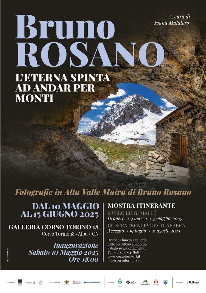 Alba, presso Corso Torino 18 la seconda tappa della mostra itinerante dedicata a Bruno Rosano