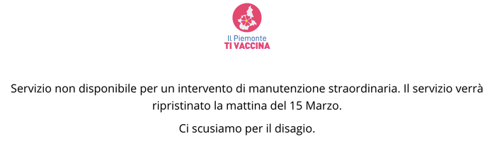 Piemonte: al via le pre adesioni dei vaccini per over 70 e categorie vulnerabili, ma il sito di prenotazione è in stand by