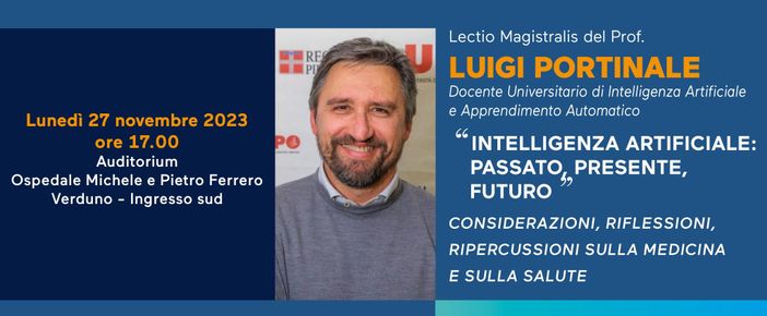 All'Auditorium dell'ospedale di Verduno una Lectio Magistralis sull'intelligenza artificiale