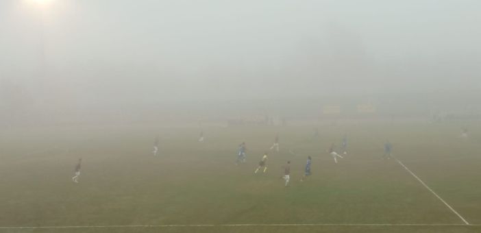 Calcio Serie D: il Saluzzo si aggiudica il derby con il Fossano, nella nebbia decide una doppietta di Gaboardi