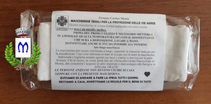 A Montà 1700 mascherine riutilizzabili ai cittadini